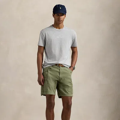 Ralph Lauren Classic Fit Logo Jersey T-shirt In Andover Heather