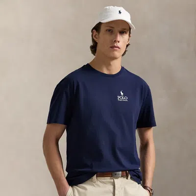 Ralph Lauren Classic Fit Logo Jersey T-shirt In Blue
