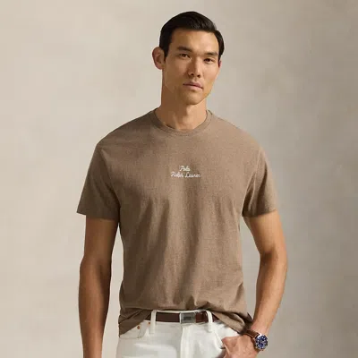 Polo Ralph Lauren Classic Fit Logo Jersey T-shirt In Brown Heather