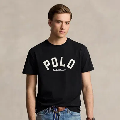 Ralph Lauren Classic Fit Logo Jersey T-shirt In Black