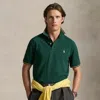 Ralph Lauren Classic Fit Mesh Polo Shirt In Green