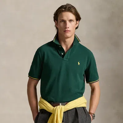 Ralph Lauren Classic Fit Mesh Polo Shirt In Green