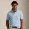 Ralph Lauren Original Fit Mesh Polo Shirt In Blue