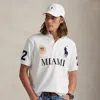 Ralph Lauren Classic Fit Miami Mesh Polo Shirt In White
