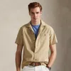 Ralph Lauren Classic Fit Oxford Camp Shirt In Neutral