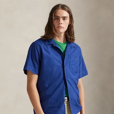 Ralph Lauren Classic Fit Oxford Camp Shirt In Blue