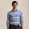 Polo Ralph Lauren Classic Fit Performance Oxford Shirt In Blue/green Multi