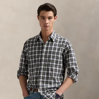 Ralph Lauren Classic Fit Plaid Broadcloth Shirt