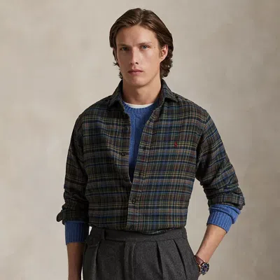 Ralph Lauren Classic Fit Plaid Brushed Flannel Shirt
