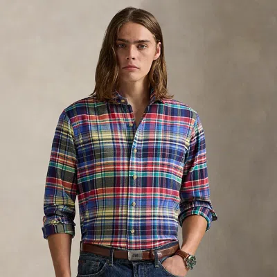 Ralph Lauren Classic Fit Plaid Brushed Twill Shirt
