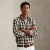 Ralph Lauren Classic Fit Plaid Double-faced Shirt In Multi