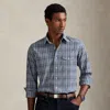 Ralph Lauren Classic Fit Plaid Poplin Shirt In Multi