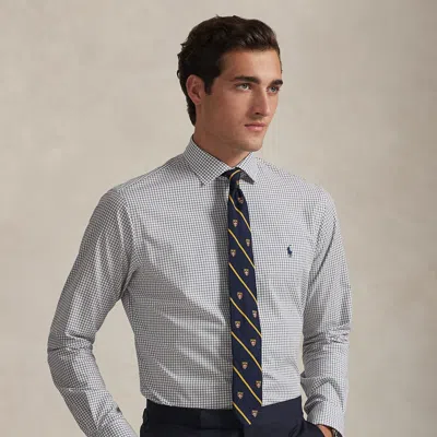 Ralph Lauren Classic Fit Plaid Stretch Poplin Shirt In Multi