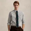 Ralph Lauren Classic Fit Plaid Twill Shirt In Gray