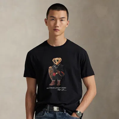Ralph Lauren Classic Fit Polo Bear Jersey T-shirt In Black
