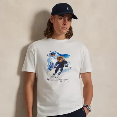 Ralph Lauren Classic Fit Polo Bear Jersey T-shirt In White