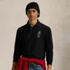 Ralph Lauren Classic Fit Polo Bear Mesh Polo Shirt In Black