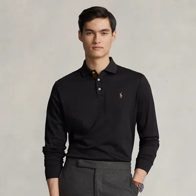 Ralph Lauren Classic Fit Soft Cotton Polo Shirt In Gray