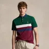 Ralph Lauren Classic Fit Soft Cotton Polo Shirt In Moss Agate Multi