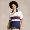 Ralph Lauren Classic Fit Soft Cotton Polo Shirt In White Multi