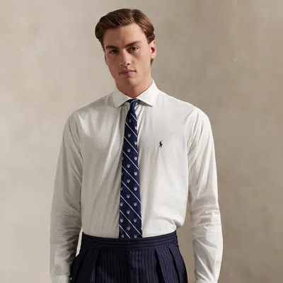 Ralph Lauren Classic Fit Stretch Poplin Shirt In Metallic