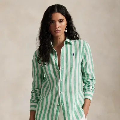 Ralph Lauren Classic Fit Striped Linen Shirt