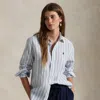Ralph Lauren Classic Fit Striped Linen Shirt In Multicolor