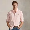 Ralph Lauren Classic Fit Striped Oxford Shirt In Pink