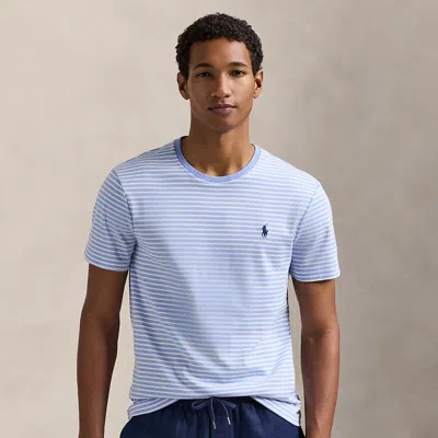 Ralph Lauren Classic Fit Striped Soft Cotton T-shirt In Multi