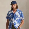 Ralph Lauren Classic Fit Tropical-print Camp Shirt In Blue