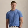 Ralph Lauren Classic Fit Weathered Pocket T-shirt In Campus Blue