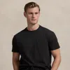 Ralph Lauren Classic Fit Weathered Pocket T-shirt In Polo Black