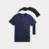 Ralph Lauren Classic Fit Wicking Crew 3-pack In Blue