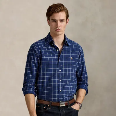 Ralph Lauren Classic Fit Windowpane Oxford Shirt In Multi