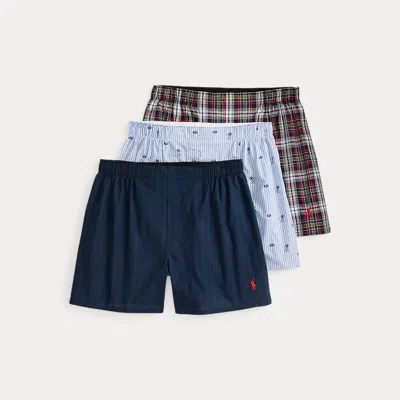 Ralph Lauren Classic Fit Woven Cotton Boxer 3-pack