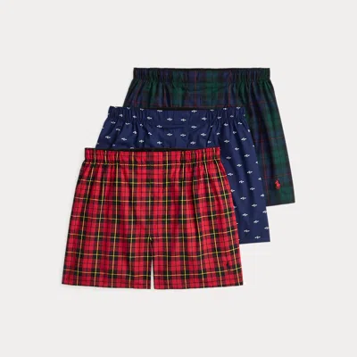 Ralph Lauren Classic Fit Woven Cotton Boxer 3-pack