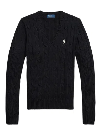 Ralph Lauren Classic Layered Sweater For Her In Black