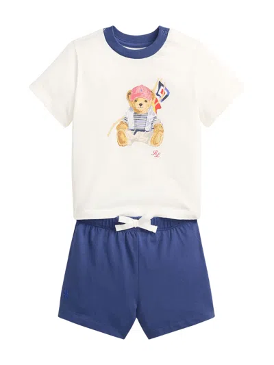 Ralph Lauren Classic Mini Dress For Boys In White
