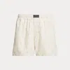 Polo Ralph Lauren Classic Woven Cotton Allover Pony Boxer In Beach Stone Khaki