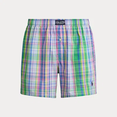 Polo Ralph Lauren Classic Woven Cotton Boxer In Greendale Plaid In Multi