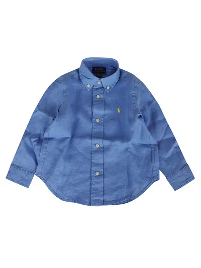 Ralph Lauren Kids' Clbdppc-shirts-sport Shirt In Harbor Island Blue