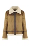 Ralph Lauren Coat In Sheepskin In Green