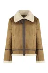 Ralph Lauren Coat In Sheepskin In Brown