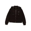 Ralph Lauren Cable-knit Wool-cashmere Quilted Jacket In Black