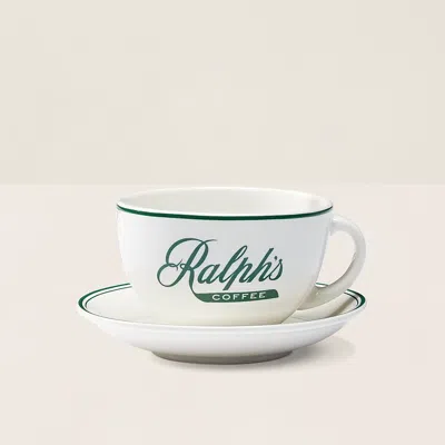 Ralph Lauren 's Coffee Cup & Saucer In Green
