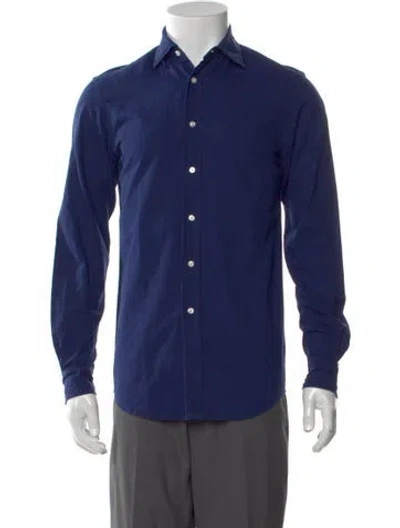 Pre-owned Ralph Lauren Collar Long Sleeve Cardigan In Blue