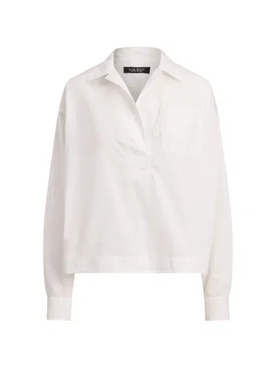 Ralph Lauren Collar Pocket Shirt In White