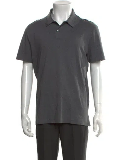 Pre-owned Ralph Lauren Collar Short Sleeve Polo Shirt In Gray