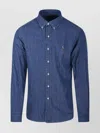 Ralph Lauren Collared Long Sleeve Shirt In Blue