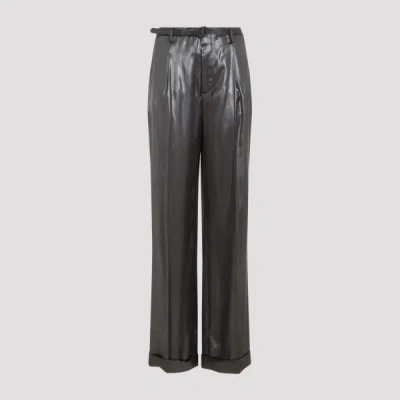 Ralph Lauren Collection Acklie Pleated Pants 4 In Gray